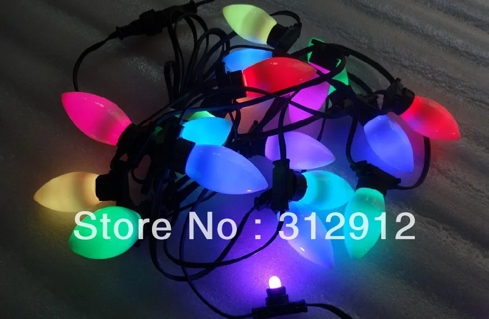 50nodes DC12V WS2811 LED technicolor pixel;waterproof, full color ;with smooth milky C9 cover
50nodes DC12V WS2811 LED technicolor pixel;waterproof, full color ;with smooth milky C9 cover