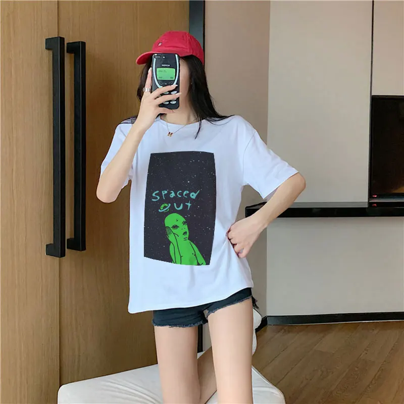 Camisetas Verano Mujer 2019 Summer Thin Section T Shirt Fun Cartoon Spaced Out Funny Printed Tshirt Leisure Streetwear T-shirt
Camisetas Verano Mujer 2019 Summer Thin Section T Shirt Fun Cartoon Spaced Out Funny Printed Tshirt Leisure Streetwear T-shirt