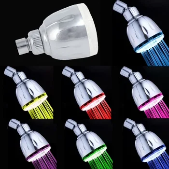 New Romantic Automatic Magic 7 ColorLED Lights Handing Rainfall Shower Head Single Round Head for Water Bath Bathroom Supplies
New Romantic Automatic Magic 7 ColorLED Lights Handing Rainfall Shower Head Single Round Head for Water Bath Bathroom Supplies