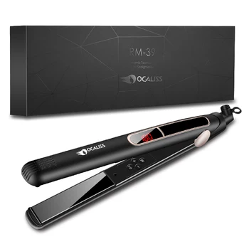 Ocaliss Professional Titanium Hair Straighteners RM-39TFP Adjustable Temperature with Digital LCD Display 100-240V 30's Heat Up 
Ocaliss Professional Titanium Hair Straighteners RM-39TFP Adjustable Temperature with Digital LCD Display 100-240V 30's Heat Up
