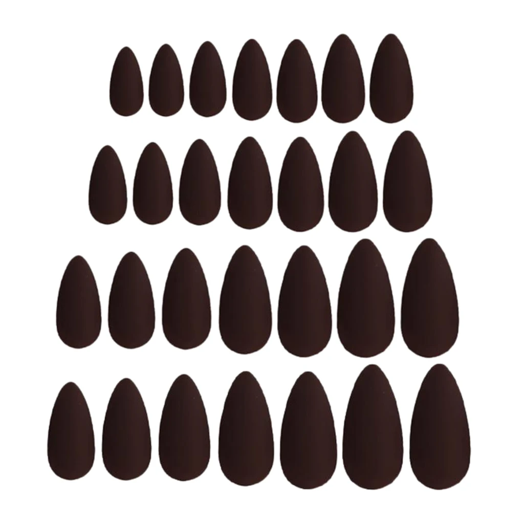 24 Pcs Matte Ballerina Pure Color Matte Full Cover False Nails Art Tips Sets for Beauty 24 Pcs Matte Ballerina Pure Color Matte Full Cover False Nails Art Tips Sets for Beauty