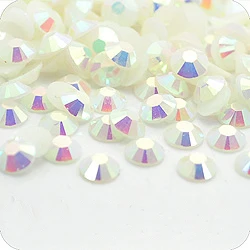 AAA+ Pearl White AB Resin Flatback beads for Nail Art/Garment/Decoration(2mm 3mm 4mm 5mm 6mm)10000pcs/bag
AAA+ Pearl White AB Resin Flatback beads for Nail Art/Garment/Decoration(2mm 3mm 4mm 5mm 6mm)10000pcs/bag