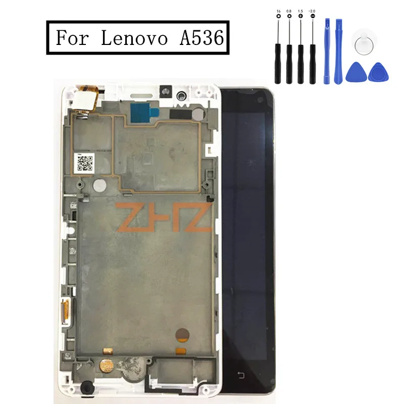 For Lenovo A536 LCD Display With Touch Screen Panel Digitizer Assembly With frame Black White Color Replacement Spare Parts
For Lenovo A536 LCD Display With Touch Screen Panel Digitizer Assembly With frame Black White Color Replacement Spare Parts