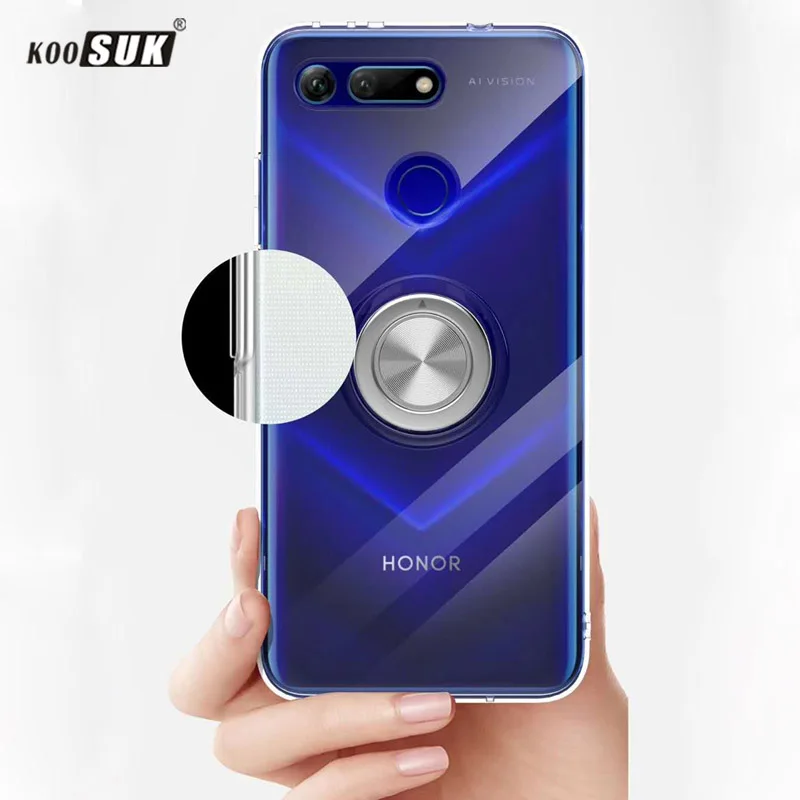Huawei Honor View 20 Case Cover Luxury Transparent Soft Silicone TPU Protection Ring Magnetism For Honor V20 PCT-AL10 Coque Case
Huawei Honor View 20 Case Cover Luxury Transparent Soft Silicone TPU Protection Ring Magnetism For Honor V20 PCT-AL10 Coque Case