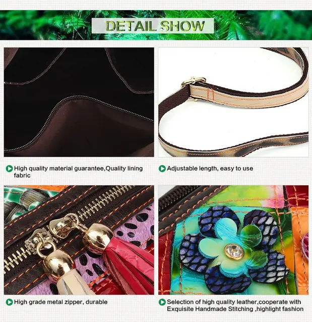 AEQUEEN kobiety prawdziwej skóry torebki damskie patchworkowe kwiat torby kurierskie crossbody dla pań powłoki torba Bolsa losowy kolor tanie tanio Feminine Hand Bag For Women Poliester Torby na ramię Pojedyncze Aplikacje Na ramię i torby crossbody Miękkie zipper Wszechstronny AEQUEEN kobiety prawdziwej skóry torebki damskie patchworkowe kwiat torby kurierskie crossbody dla pań powłoki torba Bolsa losowy kolor tanie tanio Feminine Hand Bag For Women Poliester Torby na ramię Pojedyncze Aplikacje Na ramię i torby crossbody Miękkie zipper Wszechstronny