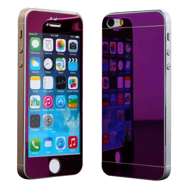 for iPhone 4 Screen Portector Front and Back Colorful Plating Tempered Glass Screen Guard Film Mirror Effect Cover for iPhone 4S
for iPhone 4 Screen Portector Front and Back Colorful Plating Tempered Glass Screen Guard Film Mirror Effect Cover for iPhone 4S