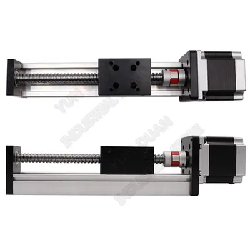 

400MM Stroke Electric Slide Table Rail Linear motion BallScrew C7 Rod Guide Platform XYZ Axis with NEMA23 57MM Stepper Motor Kit