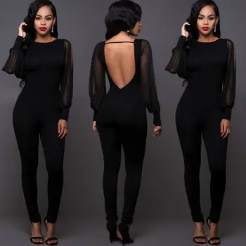 Women Ladies Clubwear Long Pants Playsuit Mesh Long sleeve Bodycon Party Jumpsuit Romper Trousers
Women Ladies Clubwear Long Pants Playsuit Mesh Long sleeve Bodycon Party Jumpsuit Romper Trousers