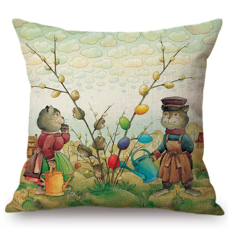 Cute Cartoon Lovely Easter Day Bunny Easter Egg Home Decor Sofa Throw Pillow Case Cotton Linen Car Cushion Cover For Children
Cute Cartoon Lovely Easter Day Bunny Easter Egg Home Decor Sofa Throw Pillow Case Cotton Linen Car Cushion Cover For Children
