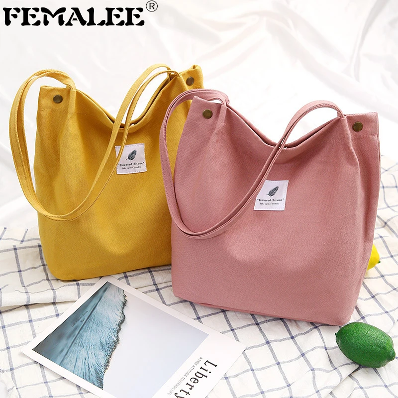 Large Capacity Women Shoulder Bag Solid Handbags Canvas Travel Totes Contrast Shopping Bag Bolsa Feminin Portable Shopping Bags
Large Capacity Women Shoulder Bag Solid Handbags Canvas Travel Totes Contrast Shopping Bag Bolsa Feminin Portable Shopping Bags