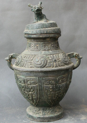 JP S0524 14" Famous Chinese Dynasty Palace Bronze Archaic Beast Statue Pot Jar Crock 
JP S0524 14" Famous Chinese Dynasty Palace Bronze Archaic Beast Statue Pot Jar Crock