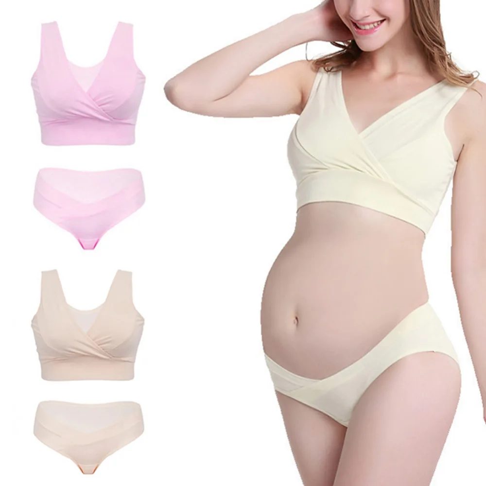 2pcs Maternity Women Underwear Set Breastfeeding Bra Set Pure Cotton No Underwire Vest Crossover Sleeping Nursing Yoga Bra Set
2pcs Maternity Women Underwear Set Breastfeeding Bra Set Pure Cotton No Underwire Vest Crossover Sleeping Nursing Yoga Bra Set
