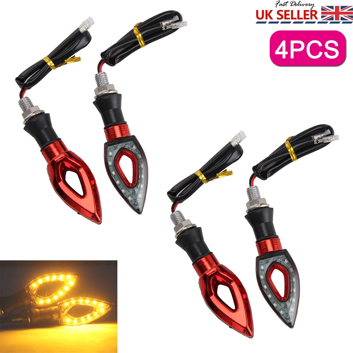 4PCS Motorcycle Turn Signals Light Flowing Water Blinker Lamp Motorbike Indicator Tail Flasher Motorcycle Led Light
4PCS Motorcycle Turn Signals Light Flowing Water Blinker Lamp Motorbike Indicator Tail Flasher Motorcycle Led Light