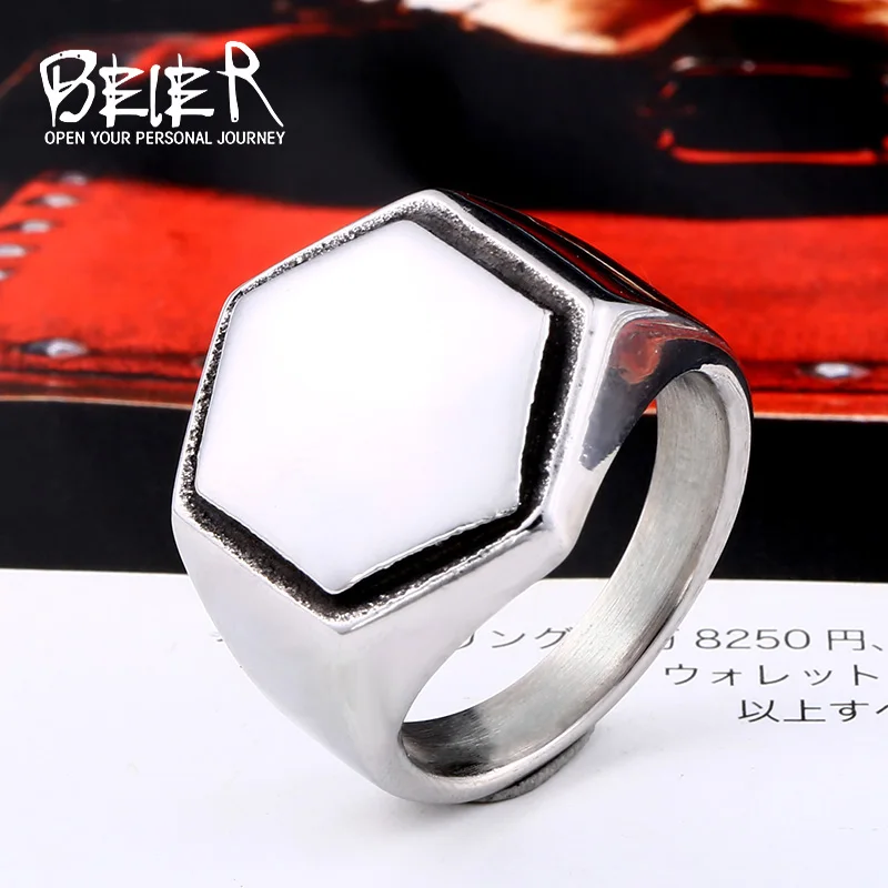 Beier new store 316L Stainless Steel Fashion Hex Glossy Men's Ring Free Shipping High Quality Jewelry Gift LLBR8-031R
Beier new store 316L Stainless Steel Fashion Hex Glossy Men's Ring Free Shipping High Quality Jewelry Gift LLBR8-031R