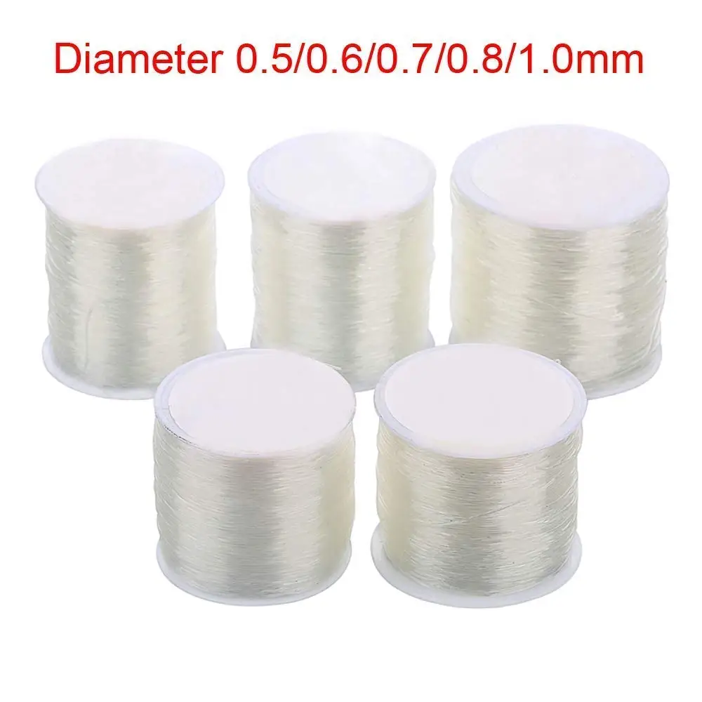 Diameter 0.5/0.6/0.7/0.8/1.0mm DIY Crystal Beading Stretch Cord Elastic Line Transparent Round Beading Wire/Cord/String/Thread
Diameter 0.5/0.6/0.7/0.8/1.0mm DIY Crystal Beading Stretch Cord Elastic Line Transparent Round Beading Wire/Cord/String/Thread