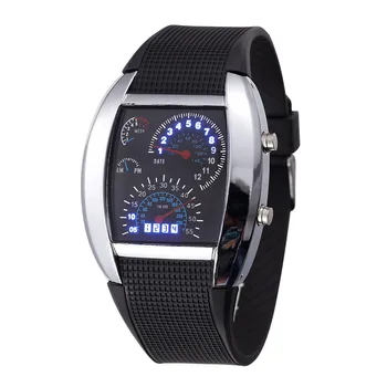 Military Watch Wrist Digital Led Watches Cool Car Meter Dial Unisex Black Flash Dot Matrix LED Racing Watch Sports Clock relogio
Military Watch Wrist Digital Led Watches Cool Car Meter Dial Unisex Black Flash Dot Matrix LED Racing Watch Sports Clock relogio