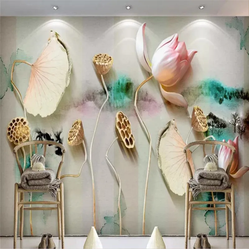 Custom wallpaper new Chinese style simple ink lotus lotus background wall high-grade waterproof material
Custom wallpaper new Chinese style simple ink lotus lotus background wall high-grade waterproof material