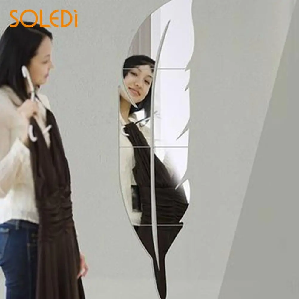 DIY 3D Mirror Wall Stickers Feather Plume Vinyl Decal Sticker Home Bedroom Room Decoration Accessories Mural Wall Deco Sticker
DIY 3D Mirror Wall Stickers Feather Plume Vinyl Decal Sticker Home Bedroom Room Decoration Accessories Mural Wall Deco Sticker