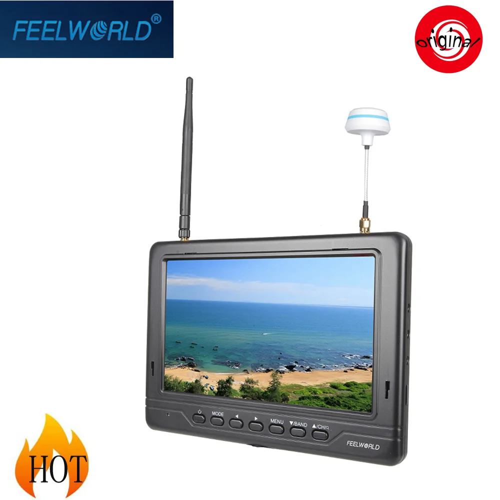 

Feelworld FPV-718W 5.8G 7" FPV Monitor with Built-in Dual 32CH Diversity Receiver for DJI Phantom Inspire 1 DSLR Camera