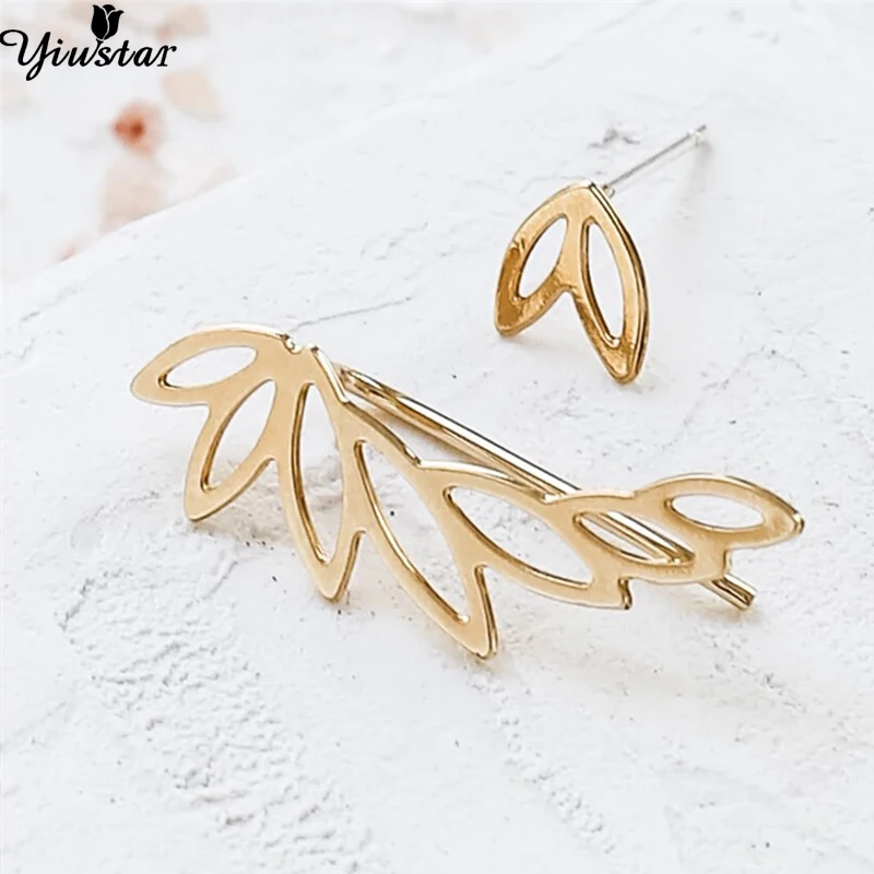 Yiustar Simple Hollow Charm Leaves A-Symmetric Female Love Earrings Charming Sweet Cute Elegant Ear for Women Girls Party Gifts
Yiustar Simple Hollow Charm Leaves A-Symmetric Female Love Earrings Charming Sweet Cute Elegant Ear for Women Girls Party Gifts