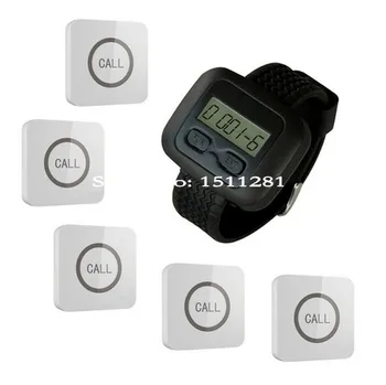 High quality wireless nursing/calling system in hospital/restaurant, 1pcs watch/wrist receiver+5pcs touchable bells/Buttons
High quality wireless nursing/calling system in hospital/restaurant, 1pcs watch/wrist receiver+5pcs touchable bells/Buttons
