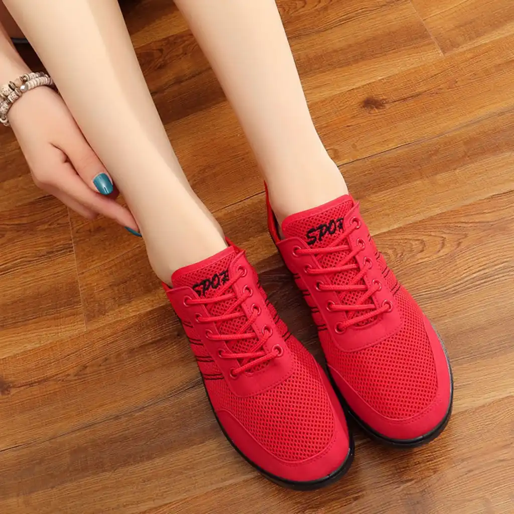 red women sneakers