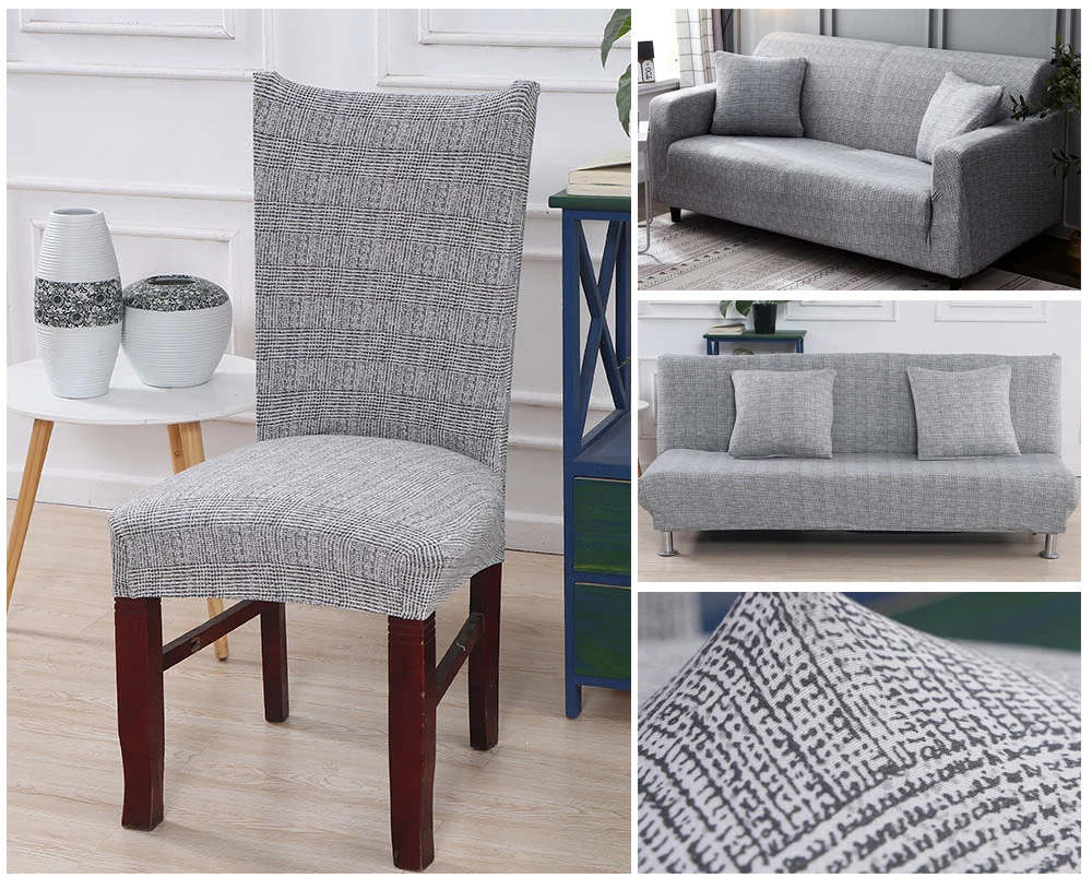 Kitchen Chair Cover Stretch Seat Cover Slipcovers Chair housse de chaise Furniture Covers Universal Spandex Chair Covers Dining (2)