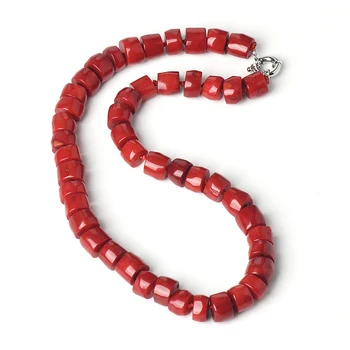 11*10 MM Cylindrical shapes of Different sizes and SMOOTH The ROSE Red beads Red Coral Women Necklace
11*10 MM Cylindrical shapes of Different sizes and SMOOTH The ROSE Red beads Red Coral Women Necklace