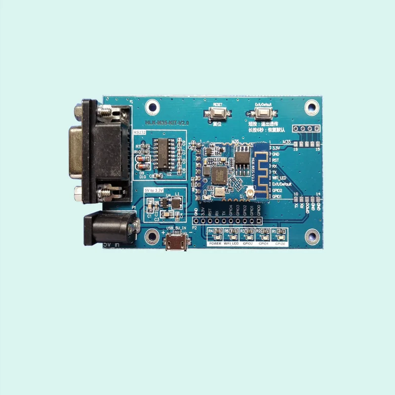 Free Shipping MT7681 serial wifi module development board microcontroller smart home wireless EV kit HLK-M35
Free Shipping MT7681 serial wifi module development board microcontroller smart home wireless EV kit HLK-M35
