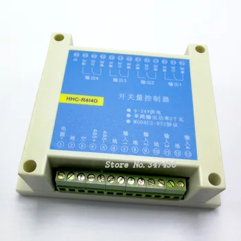 MODBUS RTU protocol 4 into 4 relay module RS485 control switch input and output PLC modules
MODBUS RTU protocol 4 into 4 relay module RS485 control switch input and output PLC modules