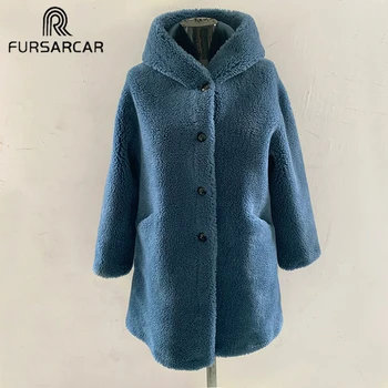 FURSARCAR Blue Wool Blends Overcoats Long Coats Fleece Jackets Winter Warm Teddy Coat Cardigan Office Lady Sexy Women Plus Size
FURSARCAR Blue Wool Blends Overcoats Long Coats Fleece Jackets Winter Warm Teddy Coat Cardigan Office Lady Sexy Women Plus Size
