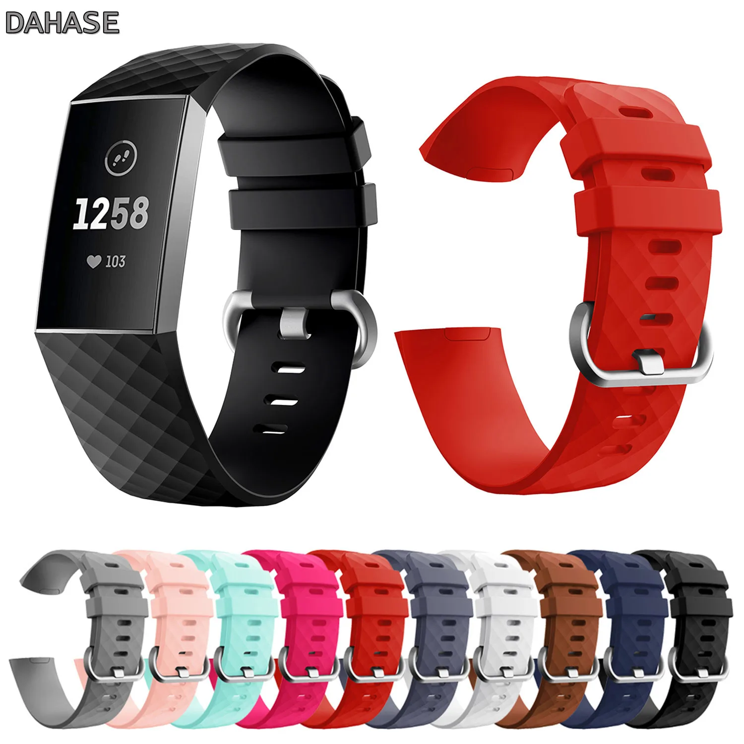 Ремешок для наручных часов сменный силиконовый ремешок смарт-часов Fitbit Charge 3 |