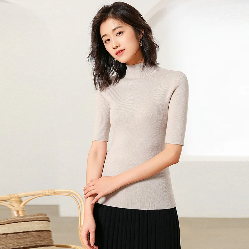 Elastic Sweaters Short-Sleeve Female Pullovers Turtleneck Winter Autumn Women Clothes Jumper Streetwear Knitted Tops Black Red
Elastic Sweaters Short-Sleeve Female Pullovers Turtleneck Winter Autumn Women Clothes Jumper Streetwear Knitted Tops Black Red