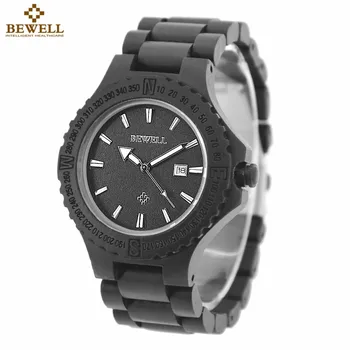 BEWELL Wooden Watch Men Wood Auto Date Wristwatch Men's Quartz Watch Top Brand Luxury Watches Men Clock with Paper Box 
BEWELL Wooden Watch Men Wood Auto Date Wristwatch Men's Quartz Watch Top Brand Luxury Watches Men Clock with Paper Box