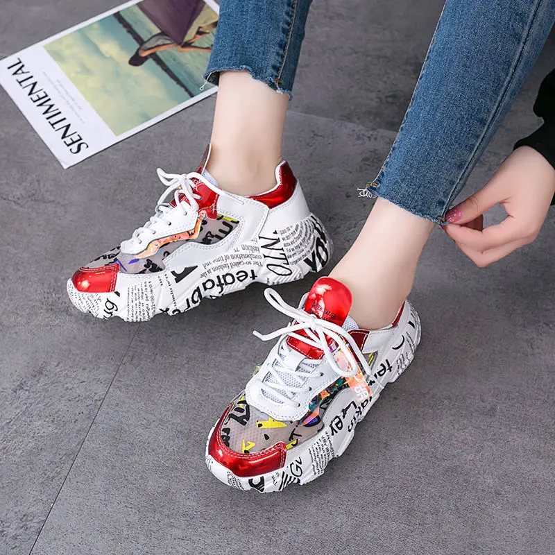 Women Sneakers 2019 Spring Autumn Women Casual Shoes Multi Color Thick Sole Ladies Platform Shoes Height Increasing Chunky Shoes
Women Sneakers 2019 Spring Autumn Women Casual Shoes Multi Color Thick Sole Ladies Platform Shoes Height Increasing Chunky Shoes
