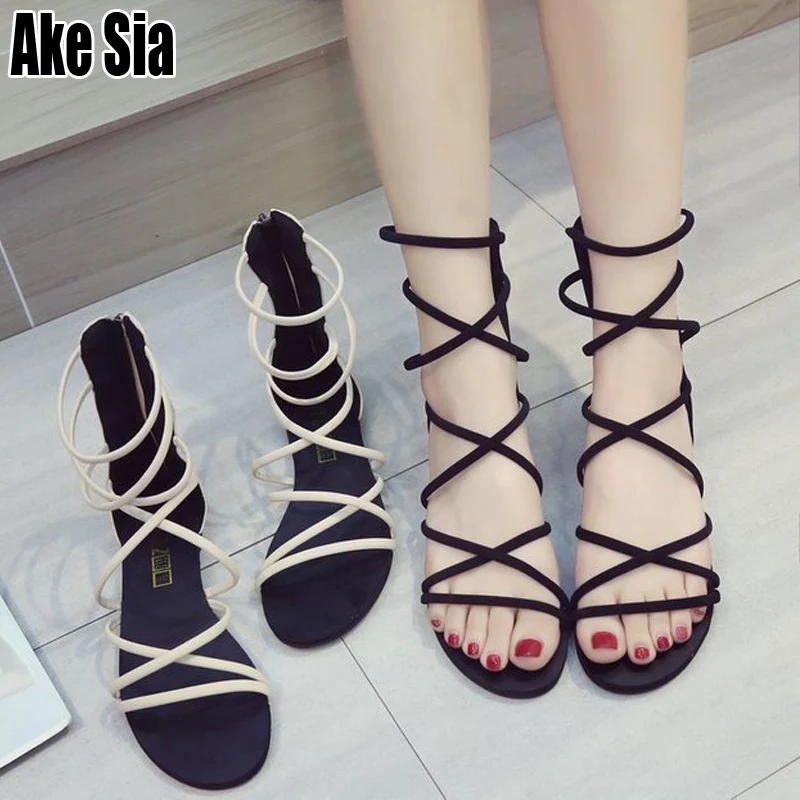 Ake Sia Elegant Gladiator Style Sexy Women Female Fashion Casual Peep Toe Crossover Strap Hollow Out Sandals Campagus Shoes A190
Ake Sia Elegant Gladiator Style Sexy Women Female Fashion Casual Peep Toe Crossover Strap Hollow Out Sandals Campagus Shoes A190