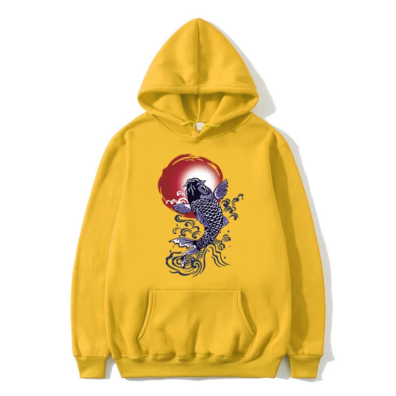 Fashion 2019 New Men Cool Men's Hip Hop Hooded Hoodies Japanese Style Koi Casual Sweatshirts Streetwear Men/Women Pullover
Fashion 2019 New Men Cool Men's Hip Hop Hooded Hoodies Japanese Style Koi Casual Sweatshirts Streetwear Men/Women Pullover