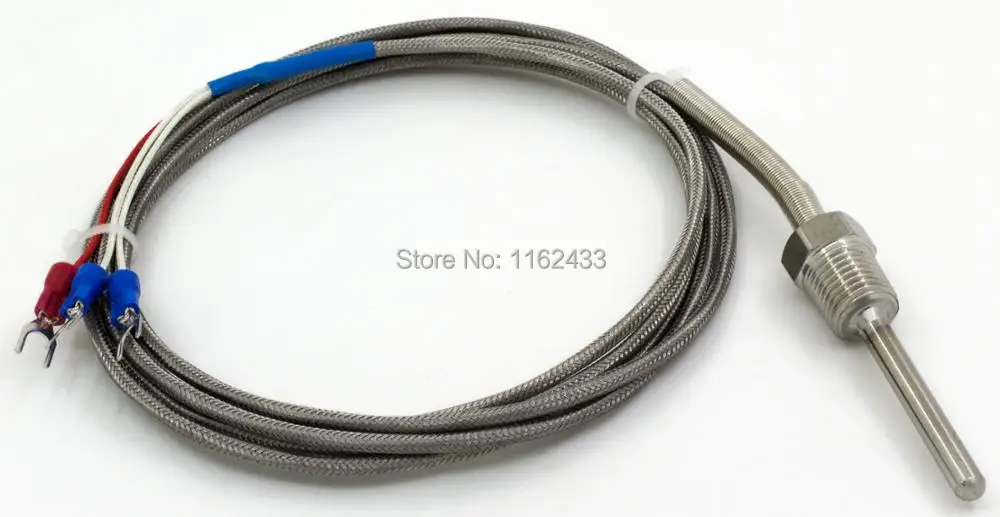 FTARP09 PT100 type 2m metal braided cable 50mm probe head RTD temperature sensor 1/8 1/4 3/8 1/2 3/4 inch thread
FTARP09 PT100 type 2m metal braided cable 50mm probe head RTD temperature sensor 1/8 1/4 3/8 1/2 3/4 inch thread