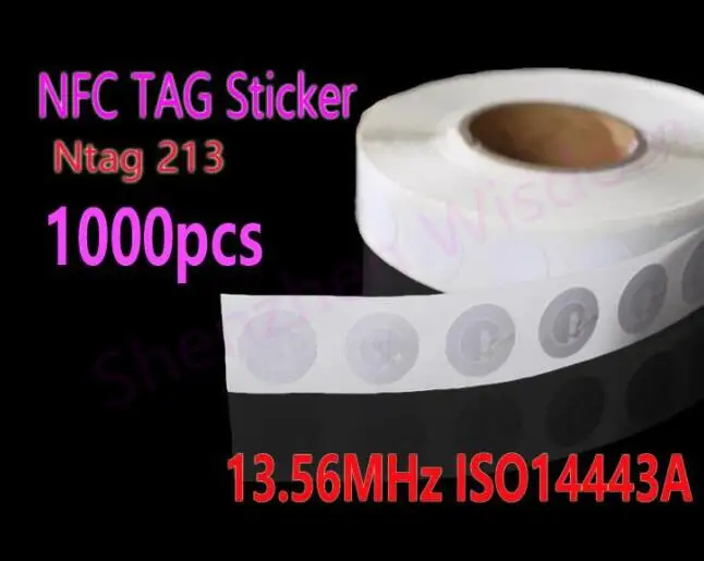 Наклейки-метки NFC, 1000 шт./партия, Ntag213, метки RFID, 13,56 МГц, ISO14443A, наклейки NFC, универсальные метки для всех телефонов NFC
Наклейки-метки NFC, 1000 шт./партия, Ntag213, метки RFID, 13,56 МГц, ISO14443A, наклейки NFC, универсальные метки для всех телефонов NFC