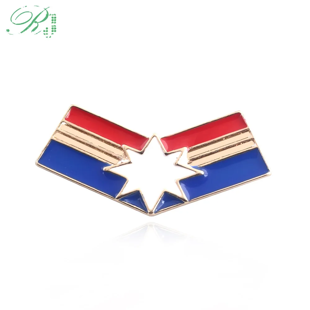 RJ Hot Movie Avengers 3 Captain Carol Danvers Logo Brooches Pins Superhero Badges Coat Shirt Lady Men Xmas Jewelry Gift
RJ Hot Movie Avengers 3 Captain Carol Danvers Logo Brooches Pins Superhero Badges Coat Shirt Lady Men Xmas Jewelry Gift