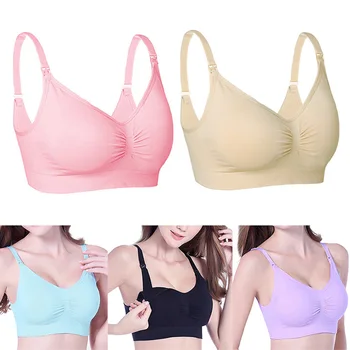 Women Breastfeeding Bra Wire-free Simple Breathable Soft Pregnant Nursing Bras S7JN
Women Breastfeeding Bra Wire-free Simple Breathable Soft Pregnant Nursing Bras S7JN
