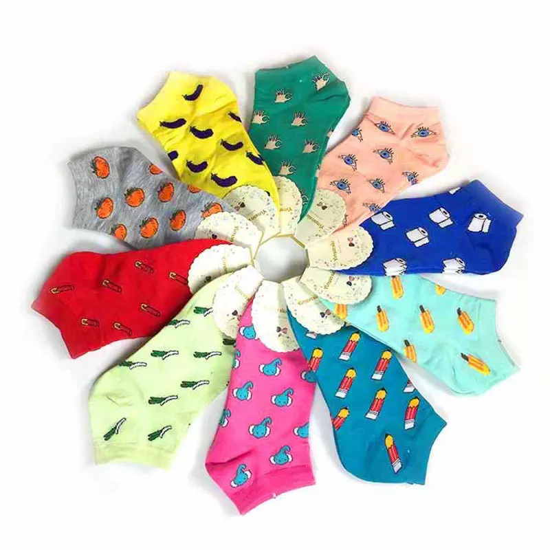 Funny Happy Socks Summer Cute Harajuku Novelty Cotton Ankle Socks Fashion Banana Fruit Food Women Short Funny Socks S-8
Funny Happy Socks Summer Cute Harajuku Novelty Cotton Ankle Socks Fashion Banana Fruit Food Women Short Funny Socks S-8
