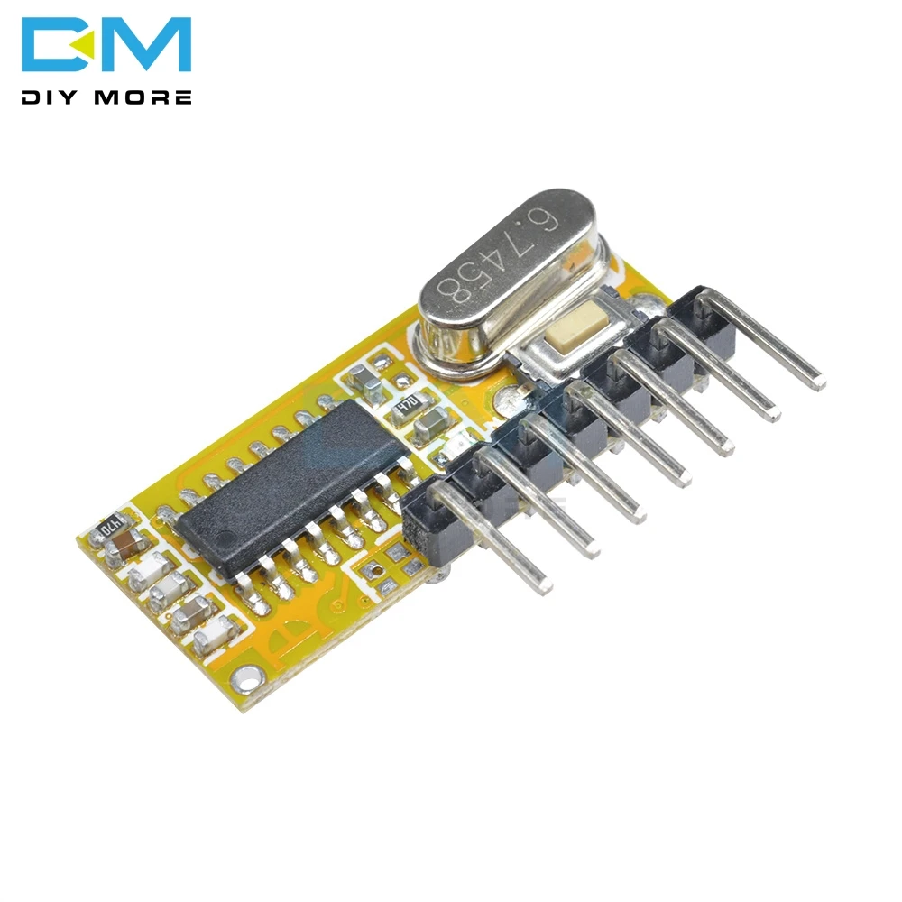 RXC6 433Mhz Superheterodyne Wireless Receiver PT2262 Code Steady for Arduino/AVR Diy Module Electronic Diy Kit Pcb Board
RXC6 433Mhz Superheterodyne Wireless Receiver PT2262 Code Steady for Arduino/AVR Diy Module Electronic Diy Kit Pcb Board
