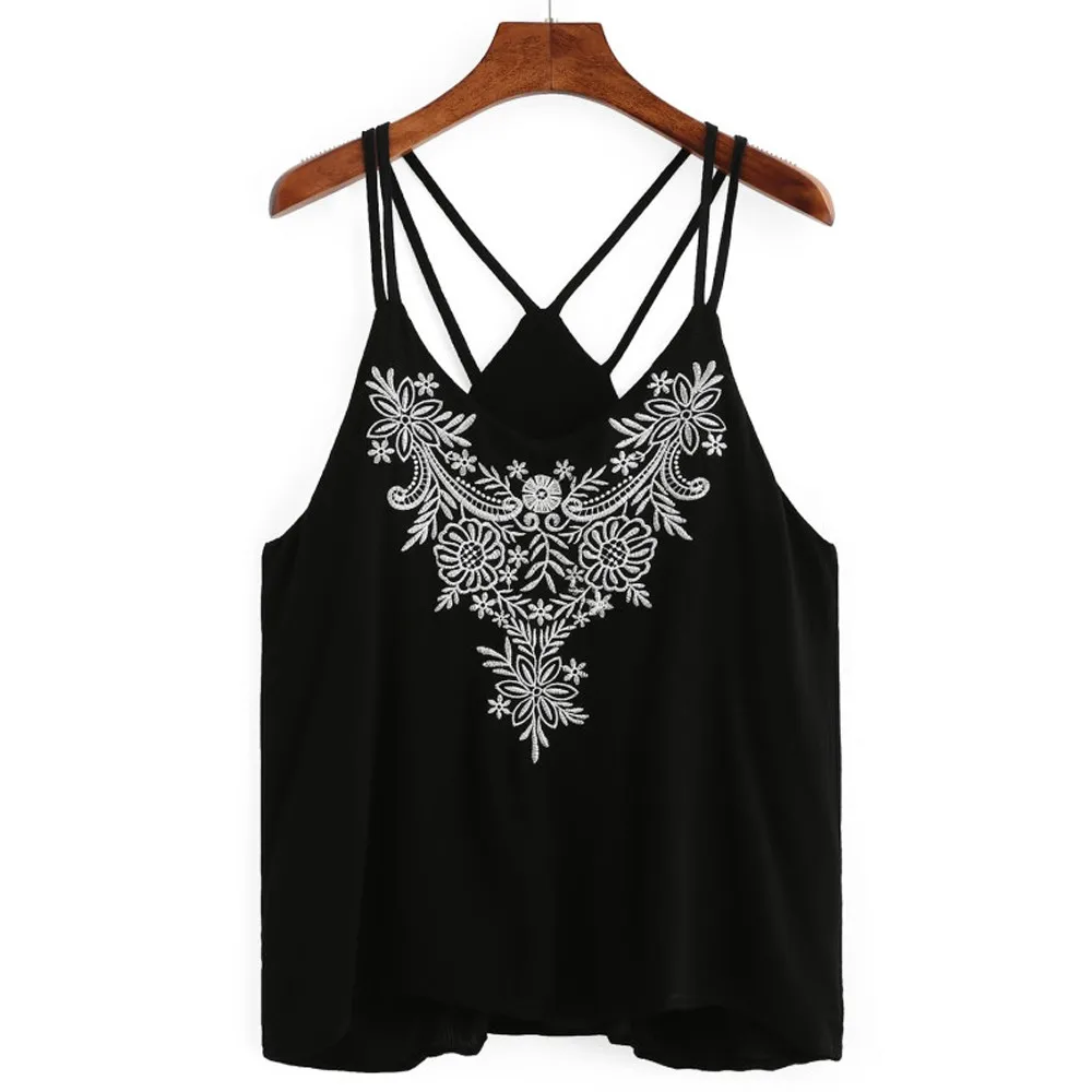 Lady Women Feminine Blouse 2019 NEW Women Fashion Tank Tops Flower Embroidered Strappy Top #10
Lady Women Feminine Blouse 2019 NEW Women Fashion Tank Tops Flower Embroidered Strappy Top #10