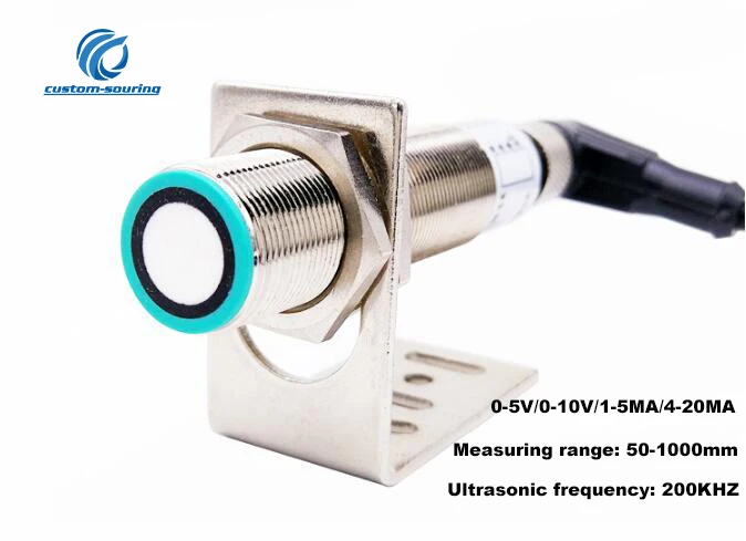 High precision M18 Ultrasonic Distance sensor Analog sensor 0-5V/0-10V/1-5MA/4-20MA Motion detector proximity switch sensor
High precision M18 Ultrasonic Distance sensor Analog sensor 0-5V/0-10V/1-5MA/4-20MA Motion detector proximity switch sensor