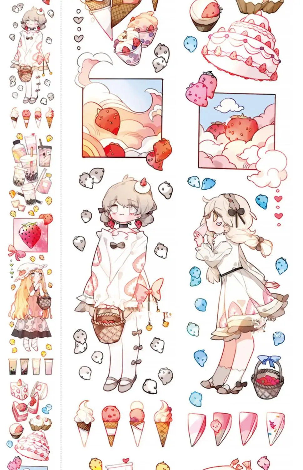 4.5cm*5m Strawberry Party/Cute Girl decoration washi Tape DIY Diary scrapbooking masking tape With release paper
4.5cm*5m Strawberry Party/Cute Girl decoration washi Tape DIY Diary scrapbooking masking tape With release paper