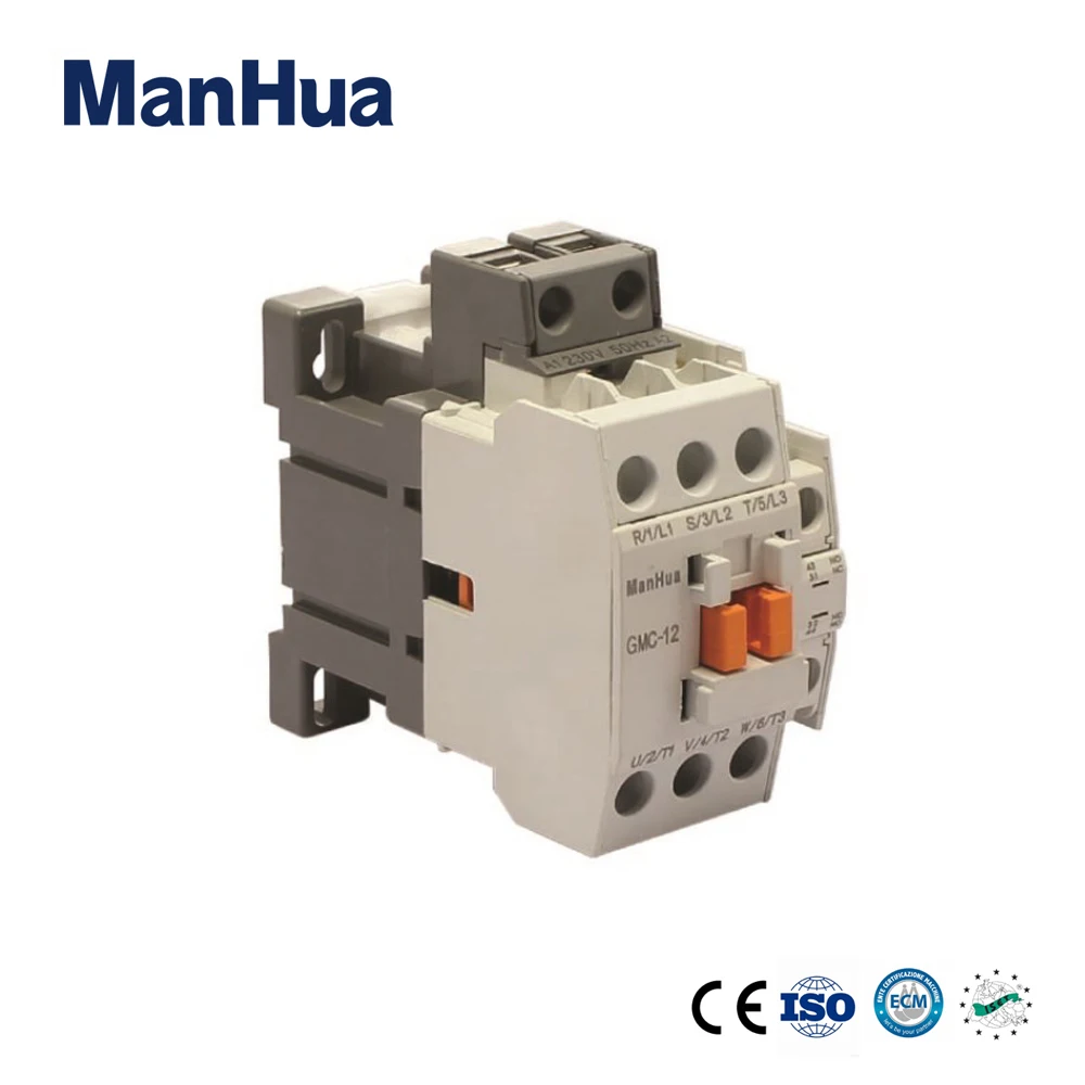 Manhua 3 Phase AC GMC-12 Control Current Protection Voltage Electrical Magnetic Contactor
Manhua 3 Phase AC GMC-12 Control Current Protection Voltage Electrical Magnetic Contactor