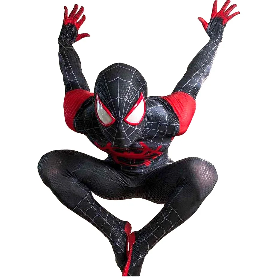 men Adult kids 3D Printed Spider-Man Into the Spider-Verse Miles Morales Cosplay Costumes Zentai Spiderman bodysuit Spidey suit
men Adult kids 3D Printed Spider-Man Into the Spider-Verse Miles Morales Cosplay Costumes Zentai Spiderman bodysuit Spidey suit
