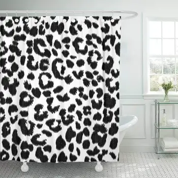 Shower Curtain with Hooks Leopard Animal Pattern Design Snow Jaguar Cheetah Spot Black Abstract White Decorative Bathroom
Shower Curtain with Hooks Leopard Animal Pattern Design Snow Jaguar Cheetah Spot Black Abstract White Decorative Bathroom