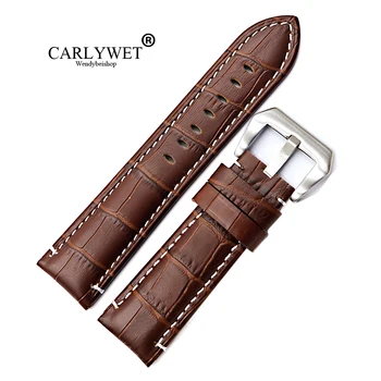 CARLYWET 22 24mm Wholesale Black Brown Real Leather Handmade Thick Replacement Wrist Watch Band Strap Belt With Screw Buckle
CARLYWET 22 24mm Wholesale Black Brown Real Leather Handmade Thick Replacement Wrist Watch Band Strap Belt With Screw Buckle